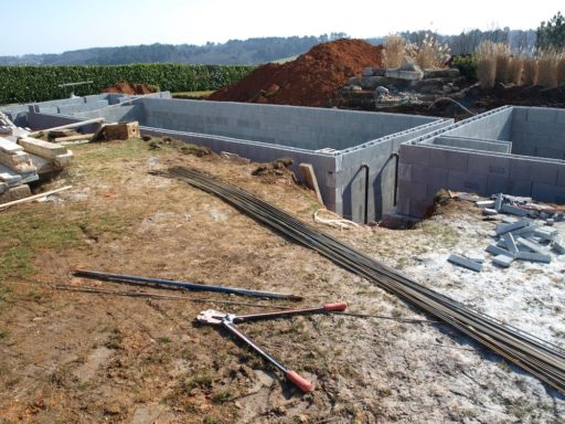 construction d'une pisicne enterrée